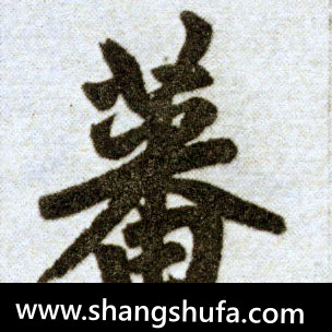 蕃毛笔字楷书