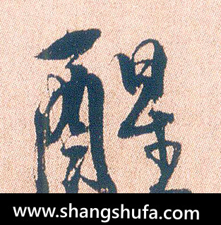 醒毛笔字行书