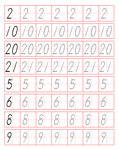 数字描写贴